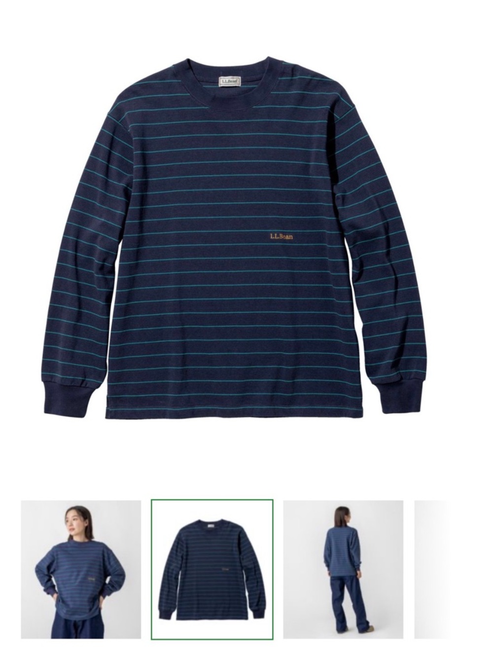 L.L. Bean Japan Edition Union Long-sleeve Striped Tee - Unisex - Picture 4 of 5